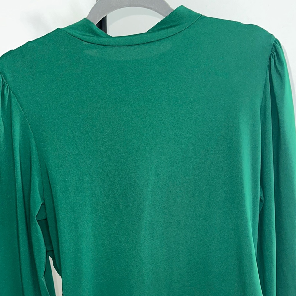 Source Unknown Emerald Ruched Blouse - image 4